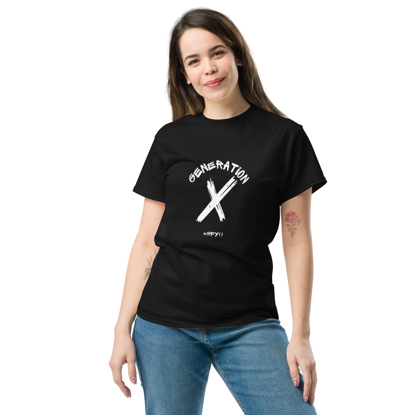 #GFY White Lettering T Shirt