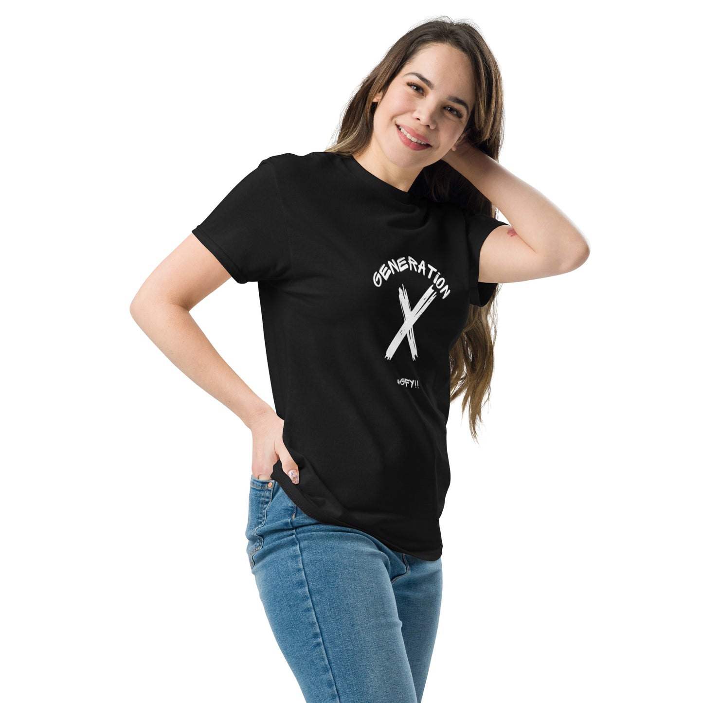 #GFY White Lettering T Shirt