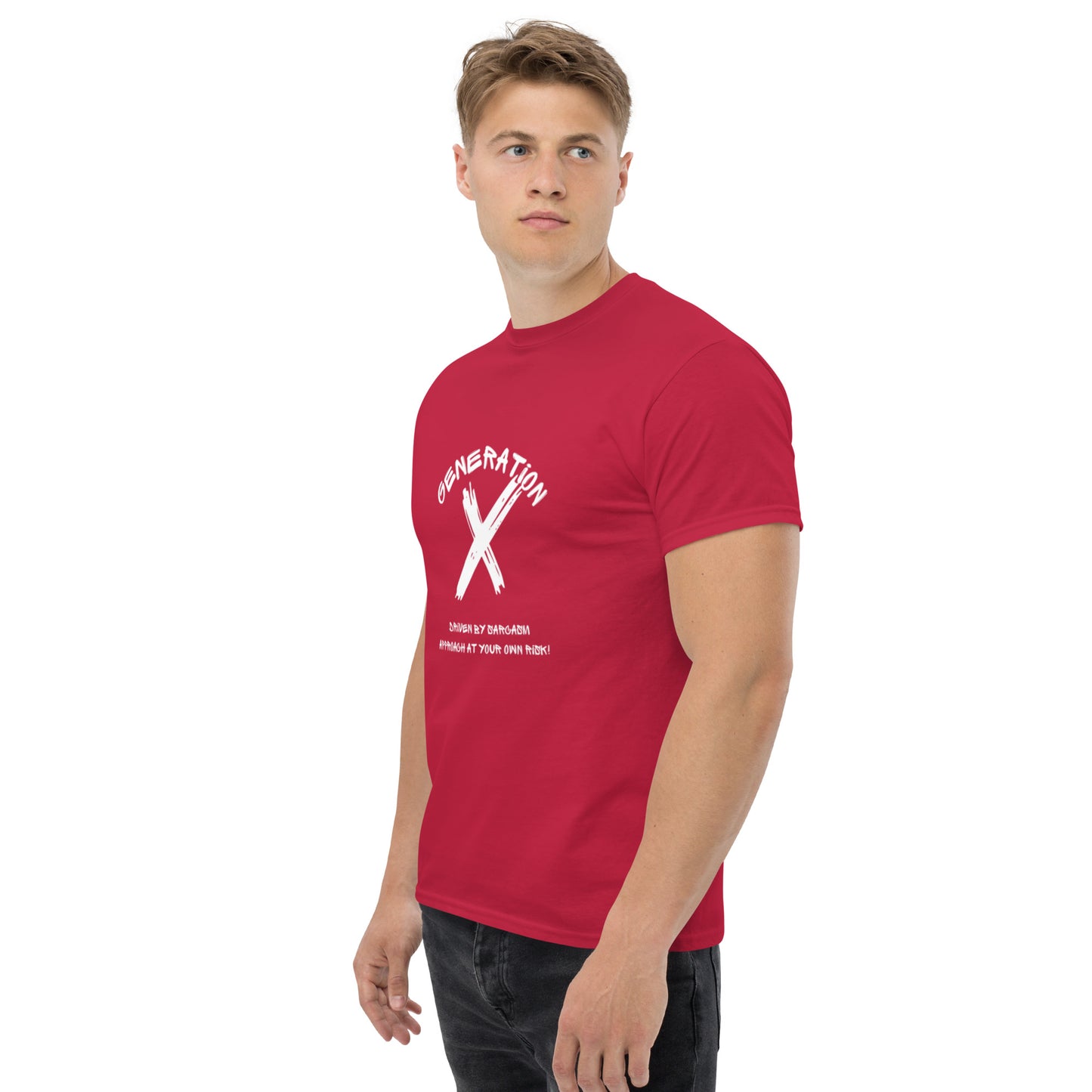 Sarcasam White Lettering T Shirt