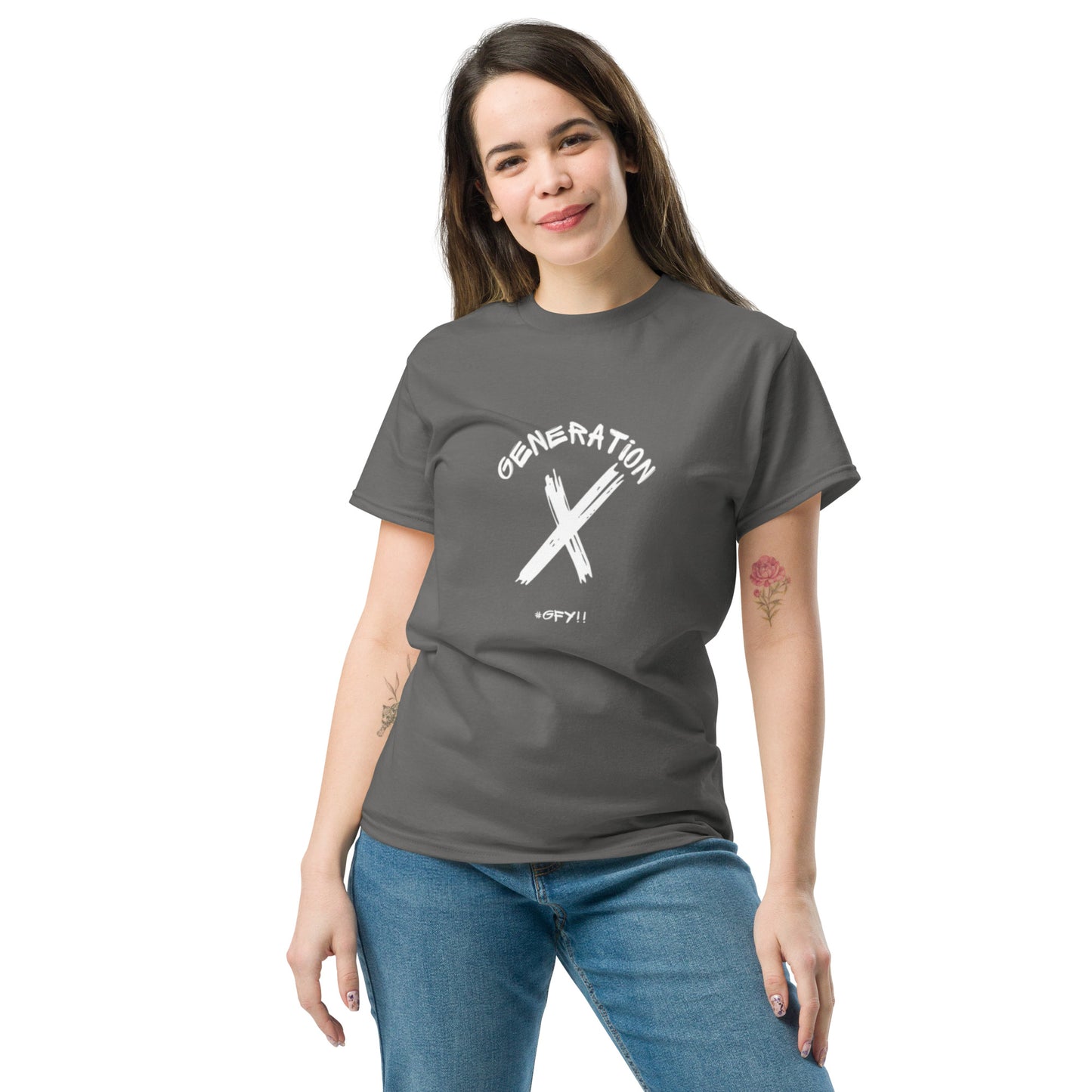 #GFY White Lettering T Shirt
