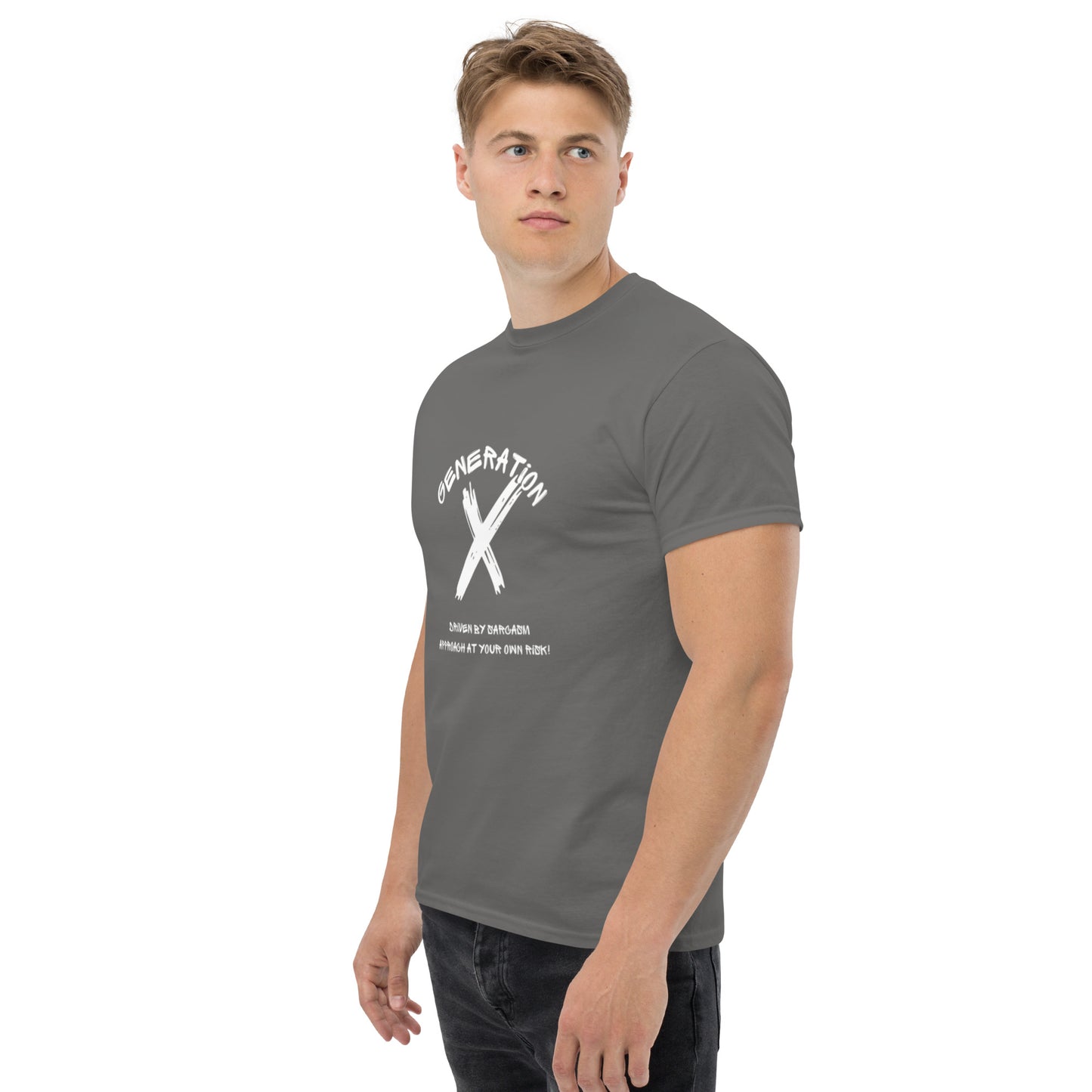 Sarcasam White Lettering T Shirt