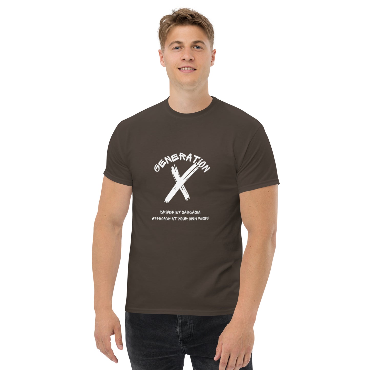 Sarcasam White Lettering T Shirt