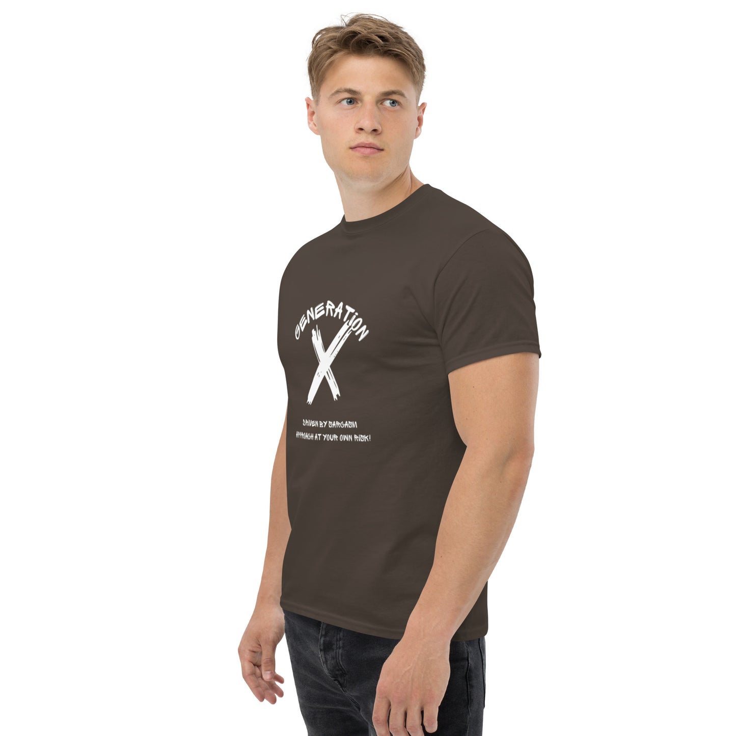 Sarcasam White Lettering T Shirt