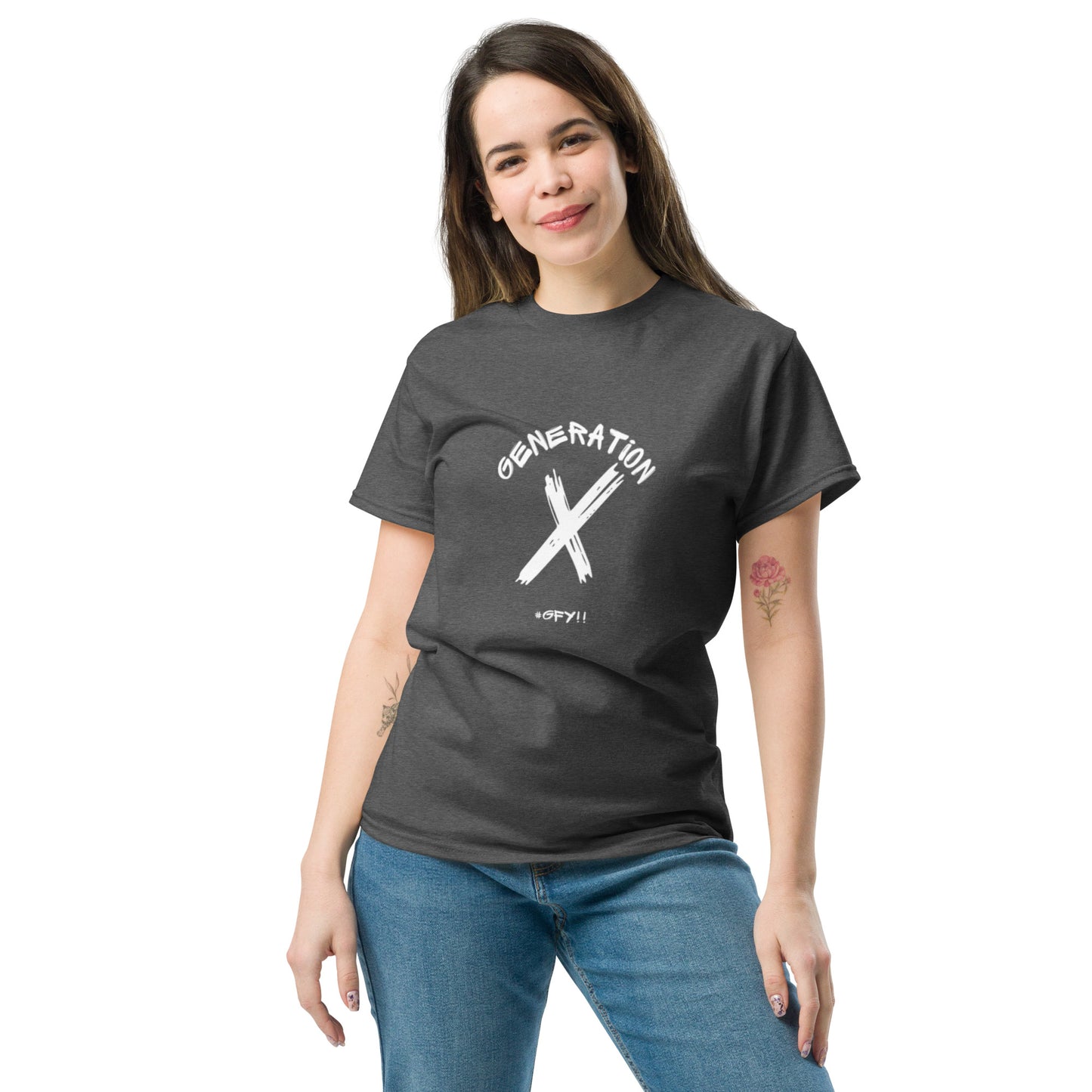 #GFY White Lettering T Shirt