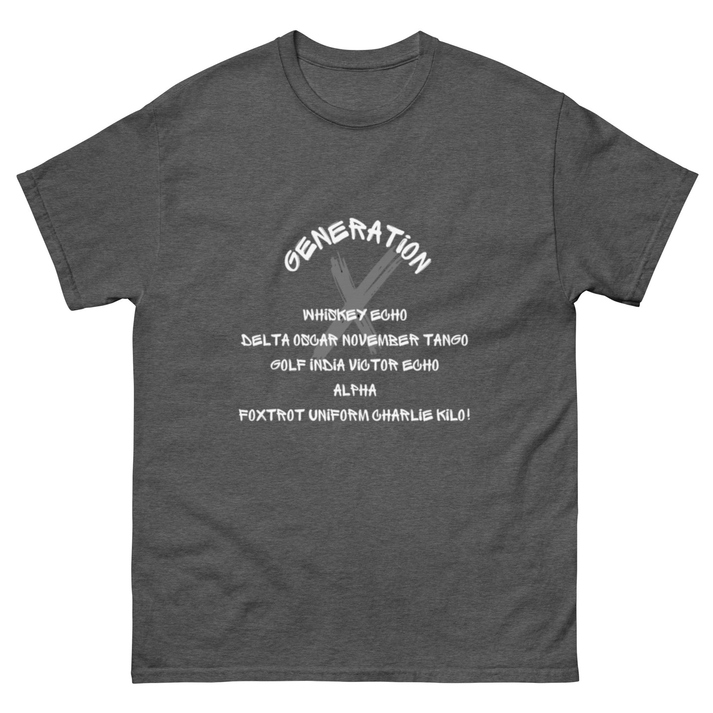 Whiskey Echo White Lettering T Shirt