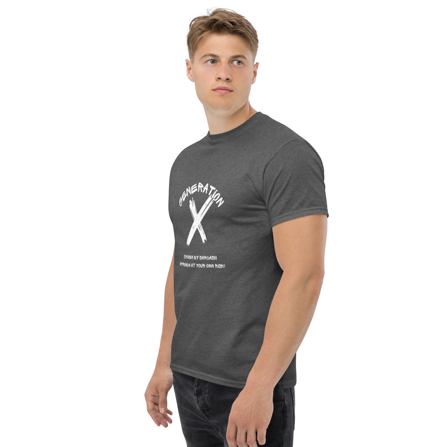 Sarcasam White Lettering T Shirt