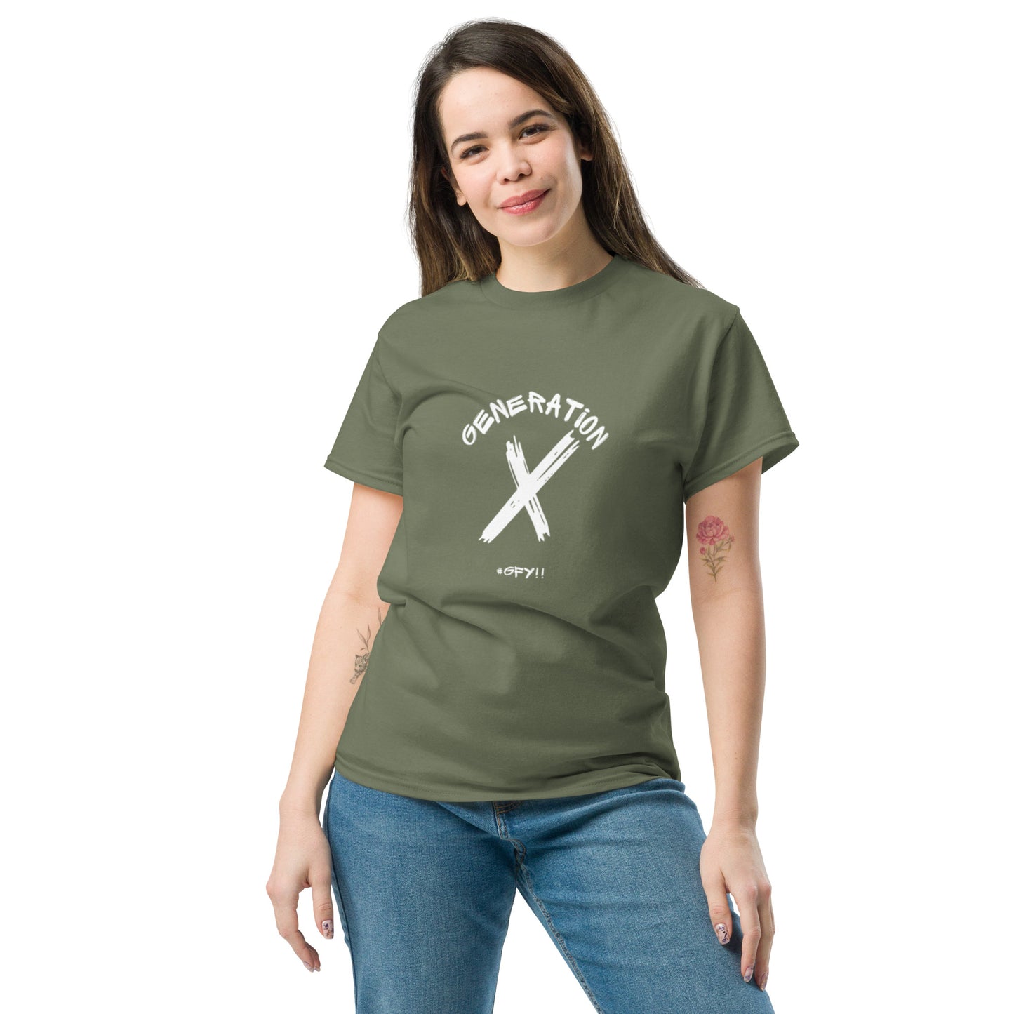 #GFY White Lettering T Shirt