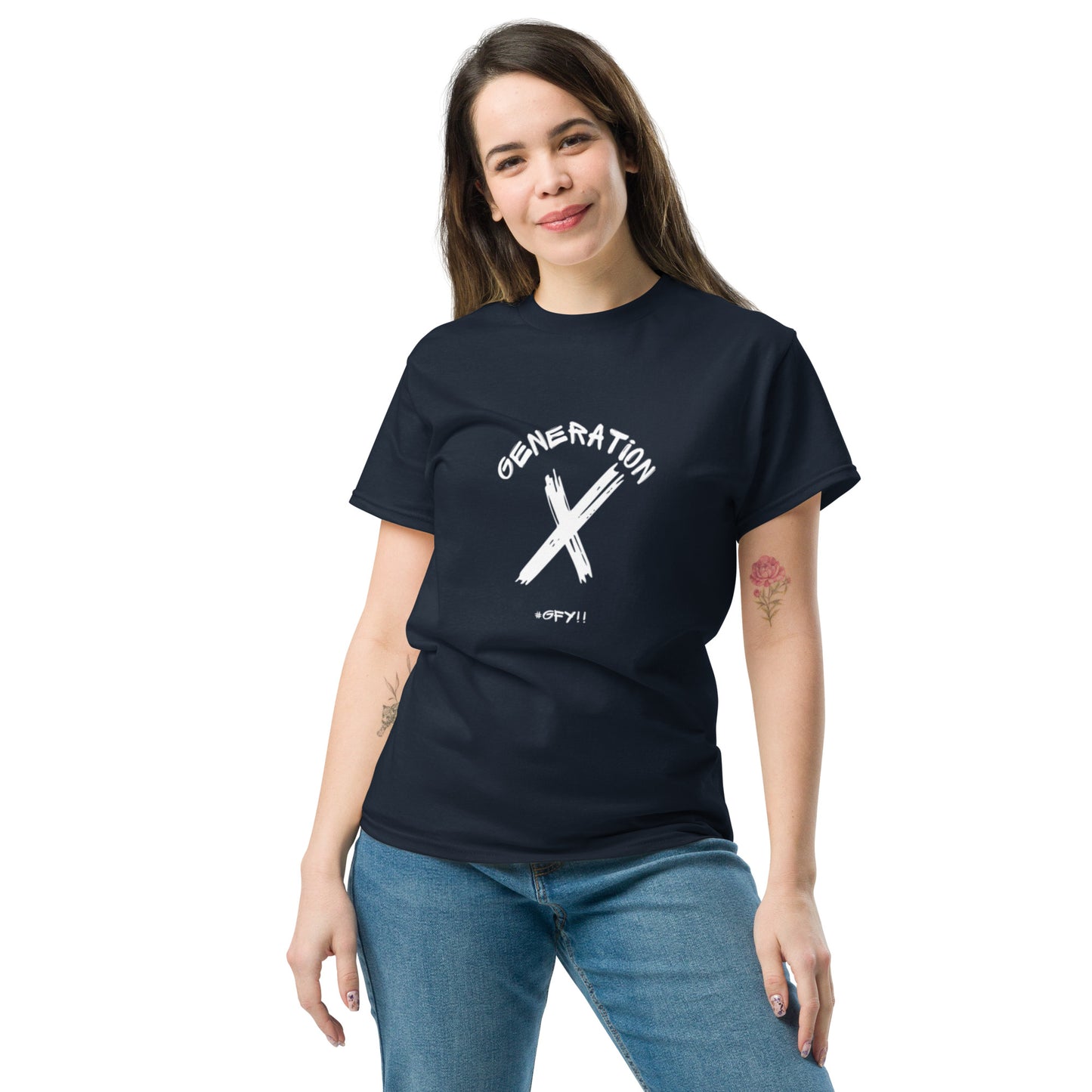 #GFY White Lettering T Shirt