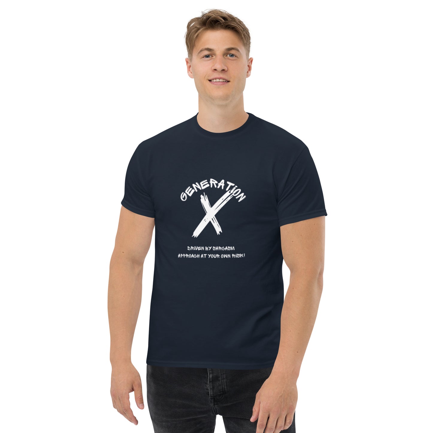 Sarcasam White Lettering T Shirt