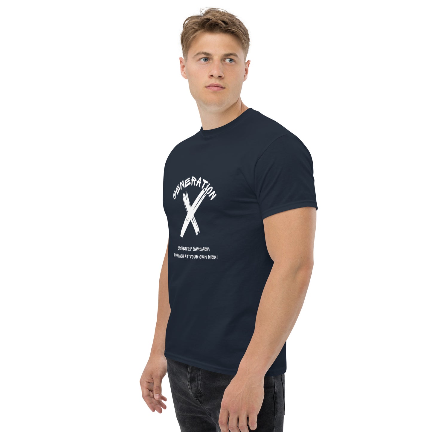 Sarcasam White Lettering T Shirt