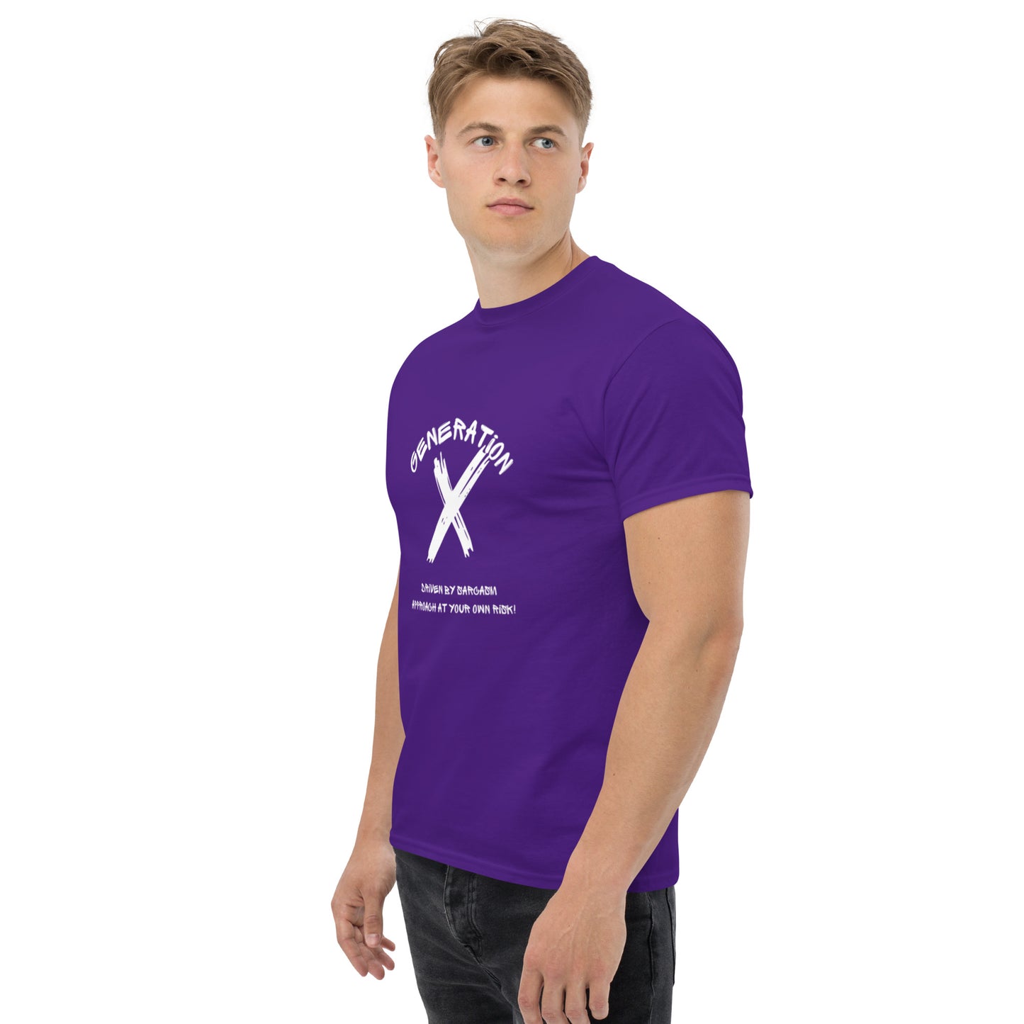 Sarcasam White Lettering T Shirt