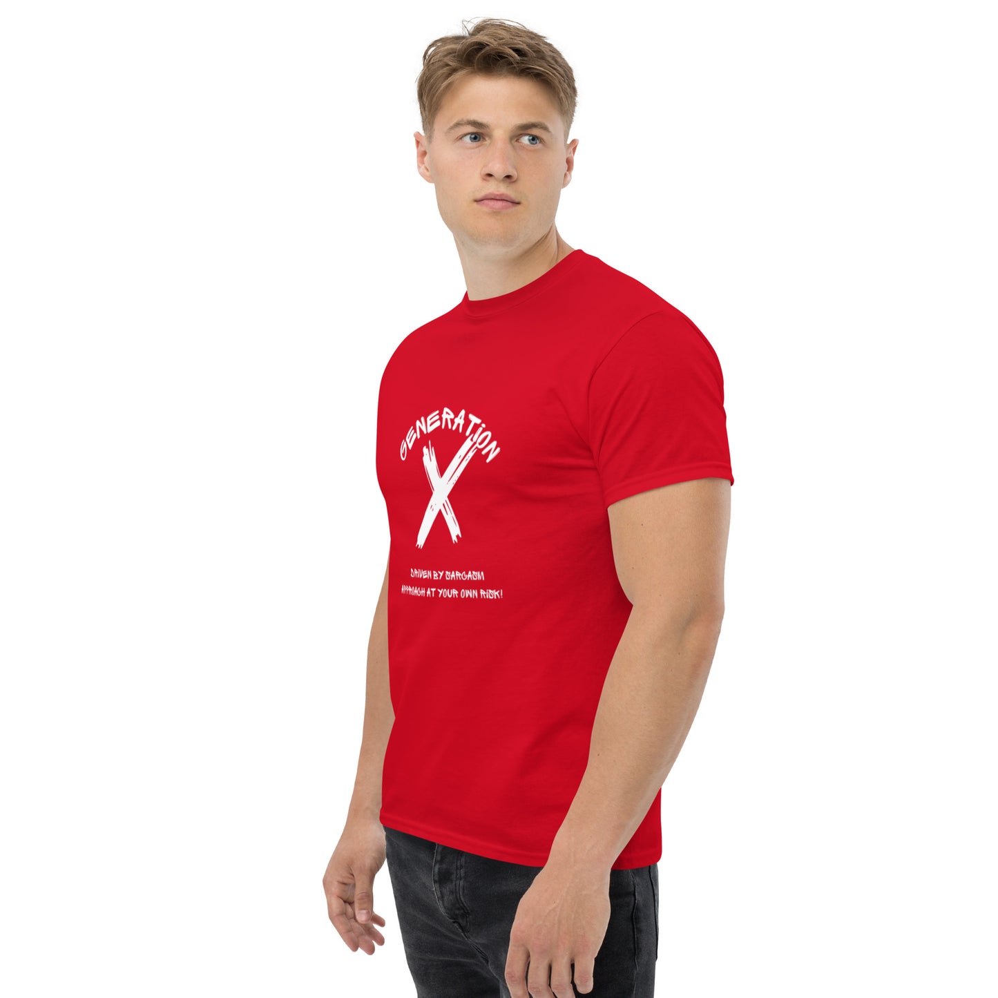 Sarcasam White Lettering T Shirt