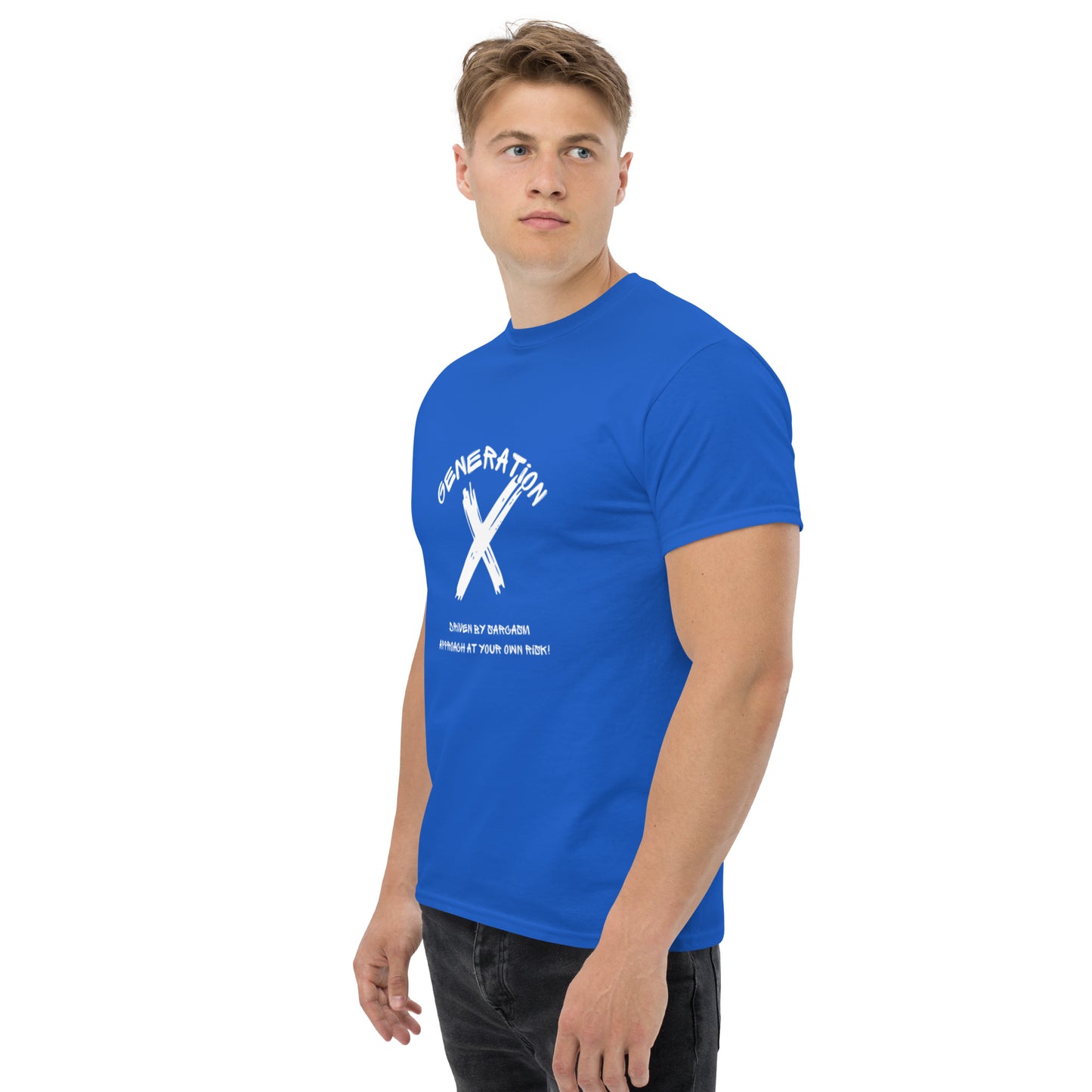 Sarcasam White Lettering T Shirt