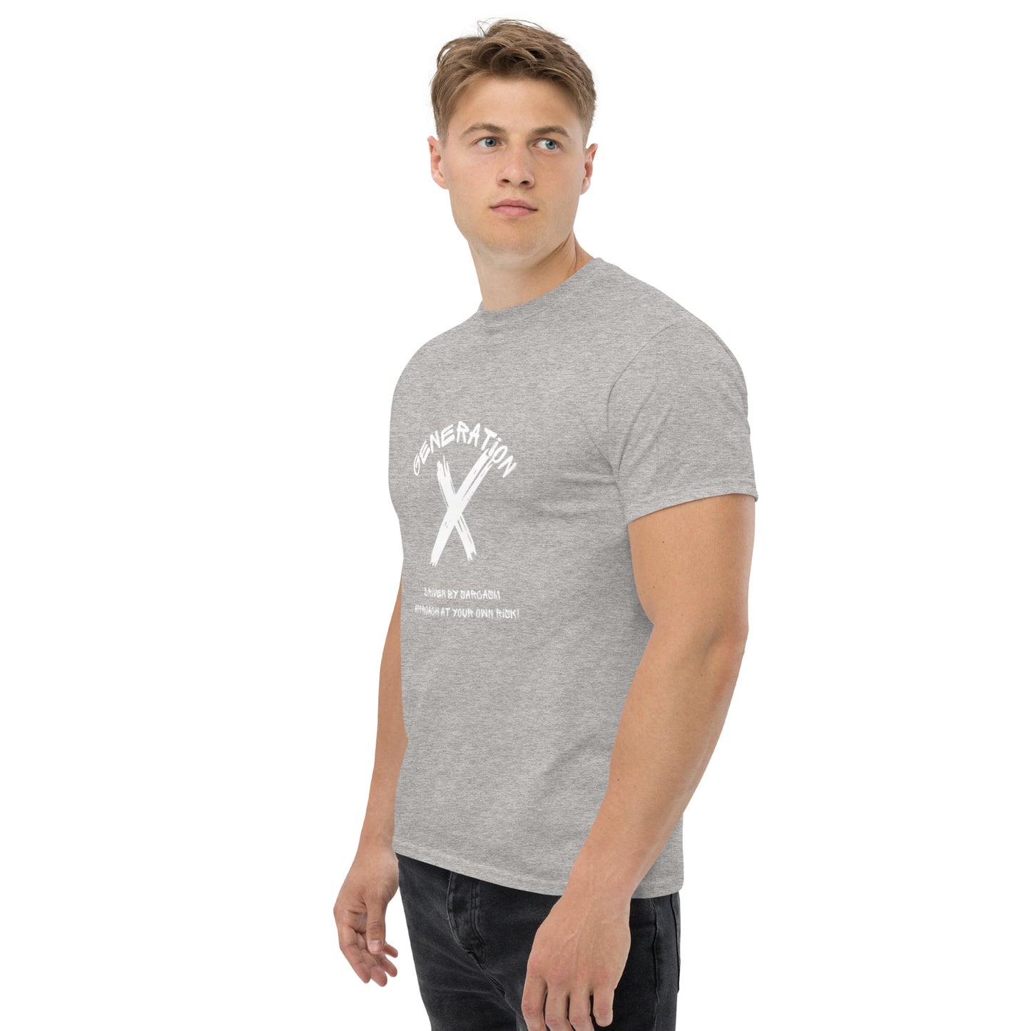 Sarcasam White Lettering T Shirt