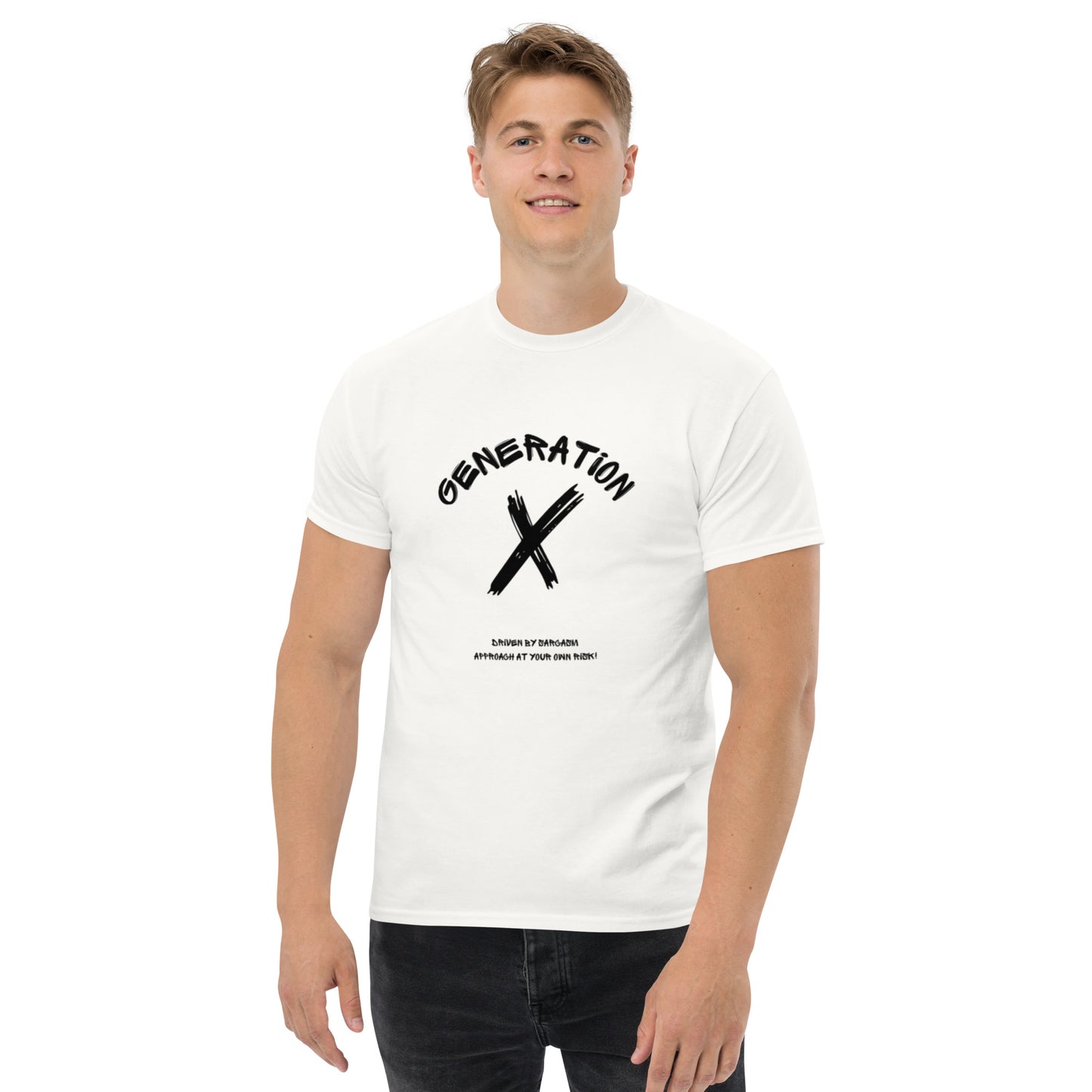 Sarcasam Black Lettering T Shirt
