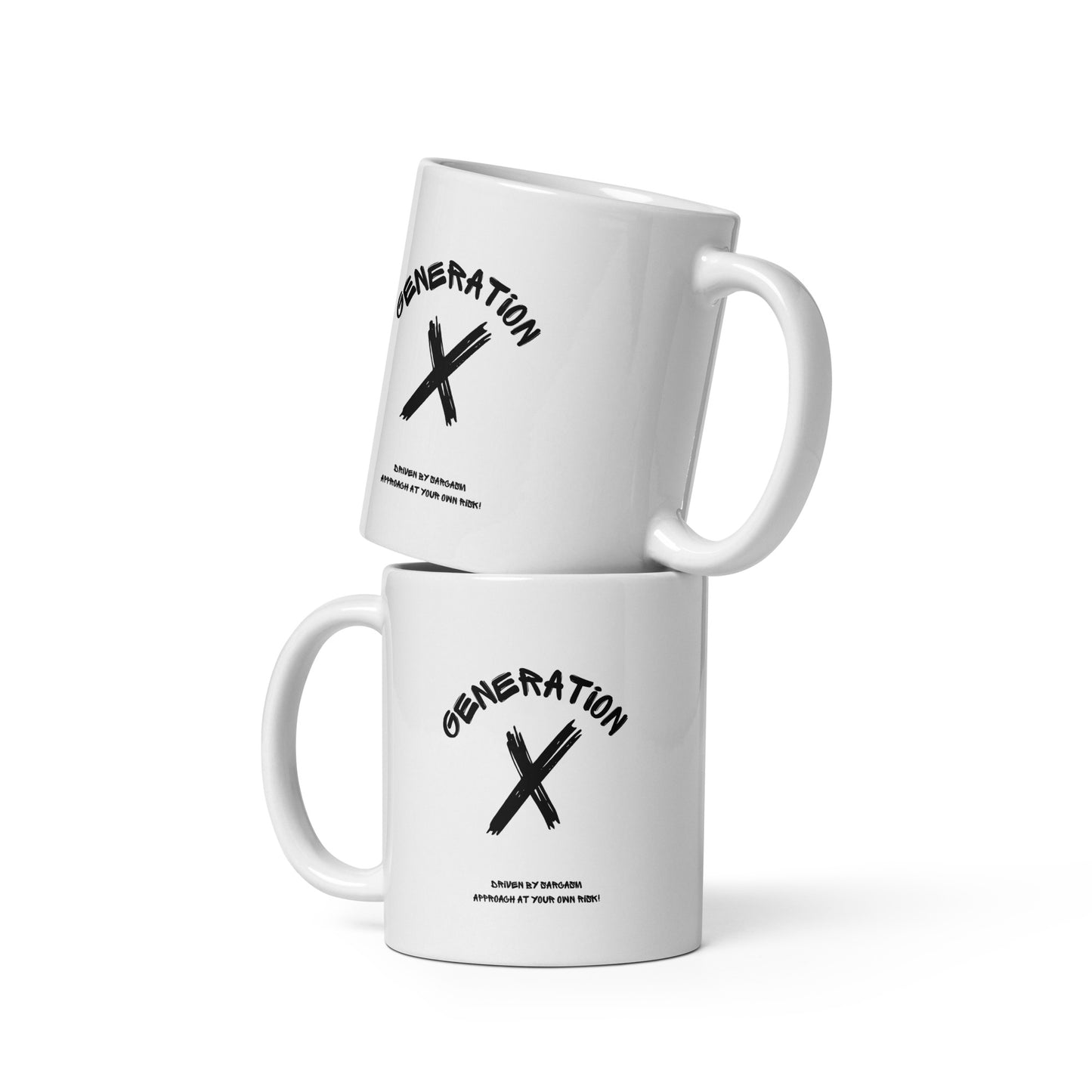 White glossy mug