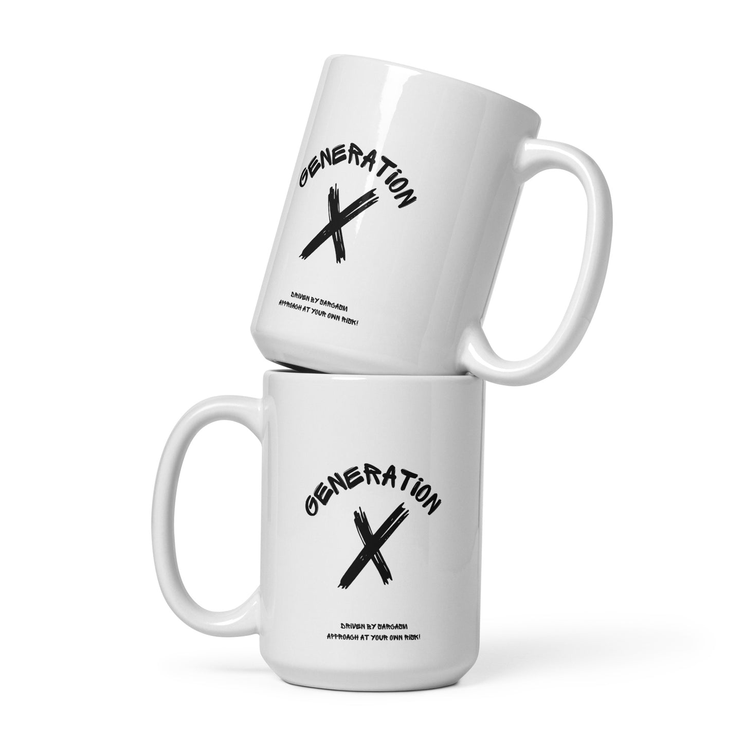 White glossy mug