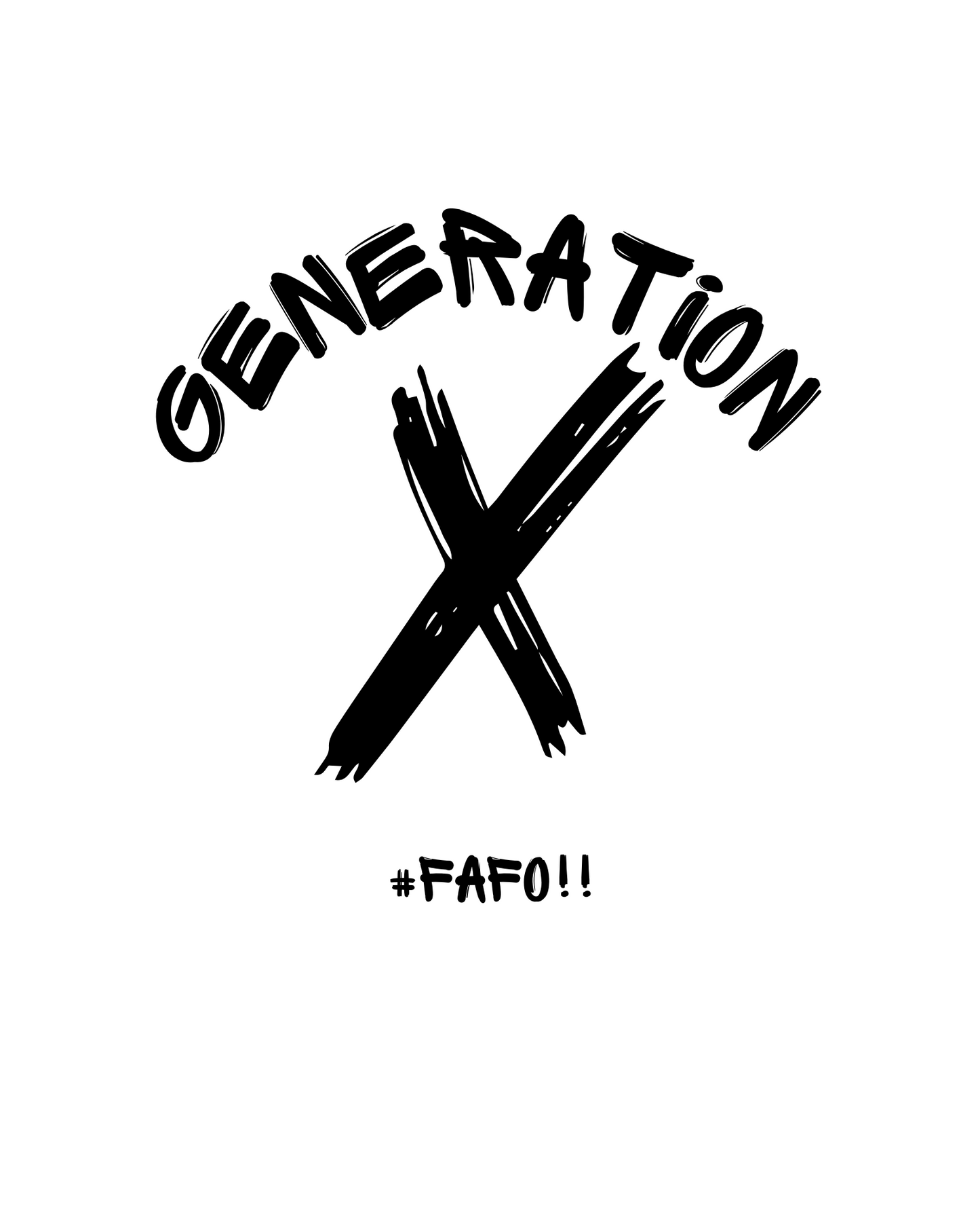 # FAFO Black Lettering T Shirt