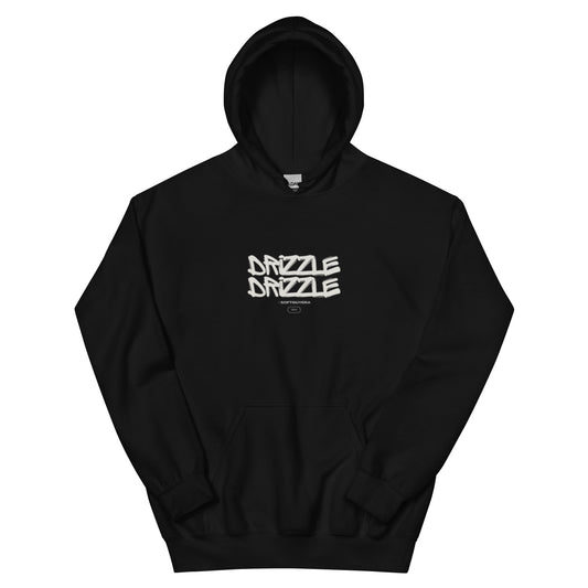 Drizzle Drizzle White Lettering Hoodie