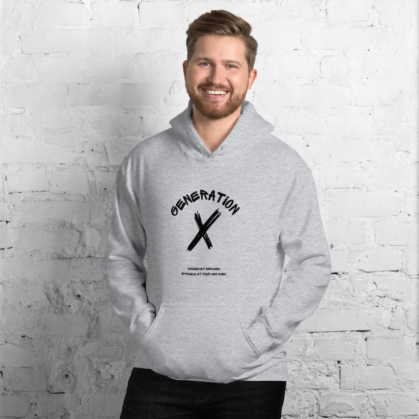 Sarcasm Black Lettering Hoodie